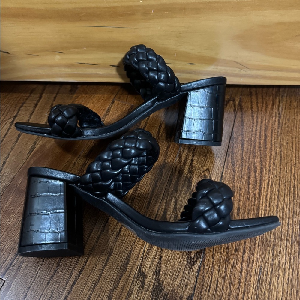 Dolce Vita Black Braided Heels
